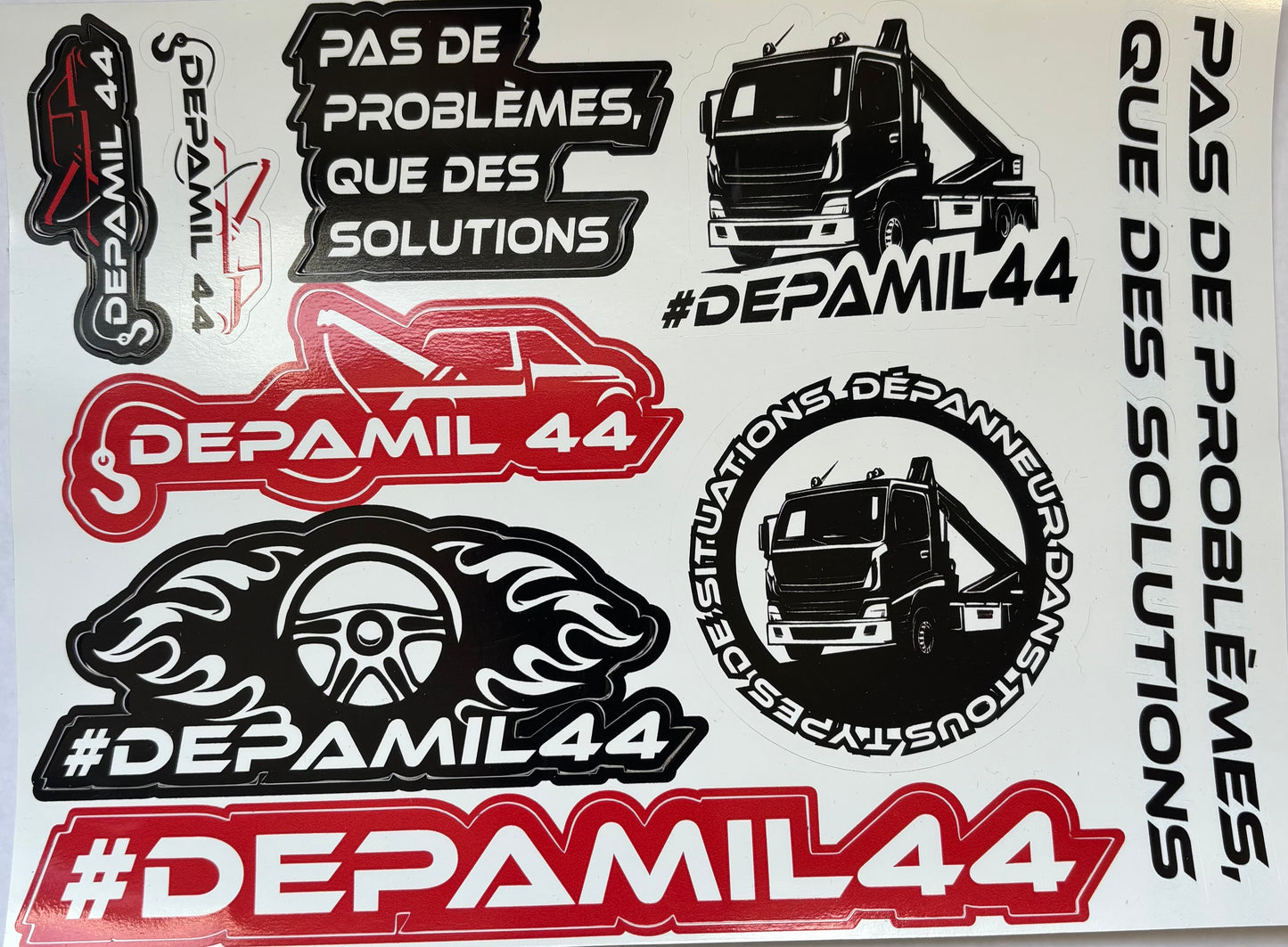 Planche autocollants - DEPAMIL