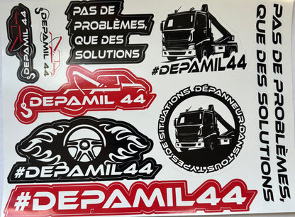 Planche autocollants - DEPAMIL