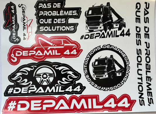 Planche autocollants - DEPAMIL